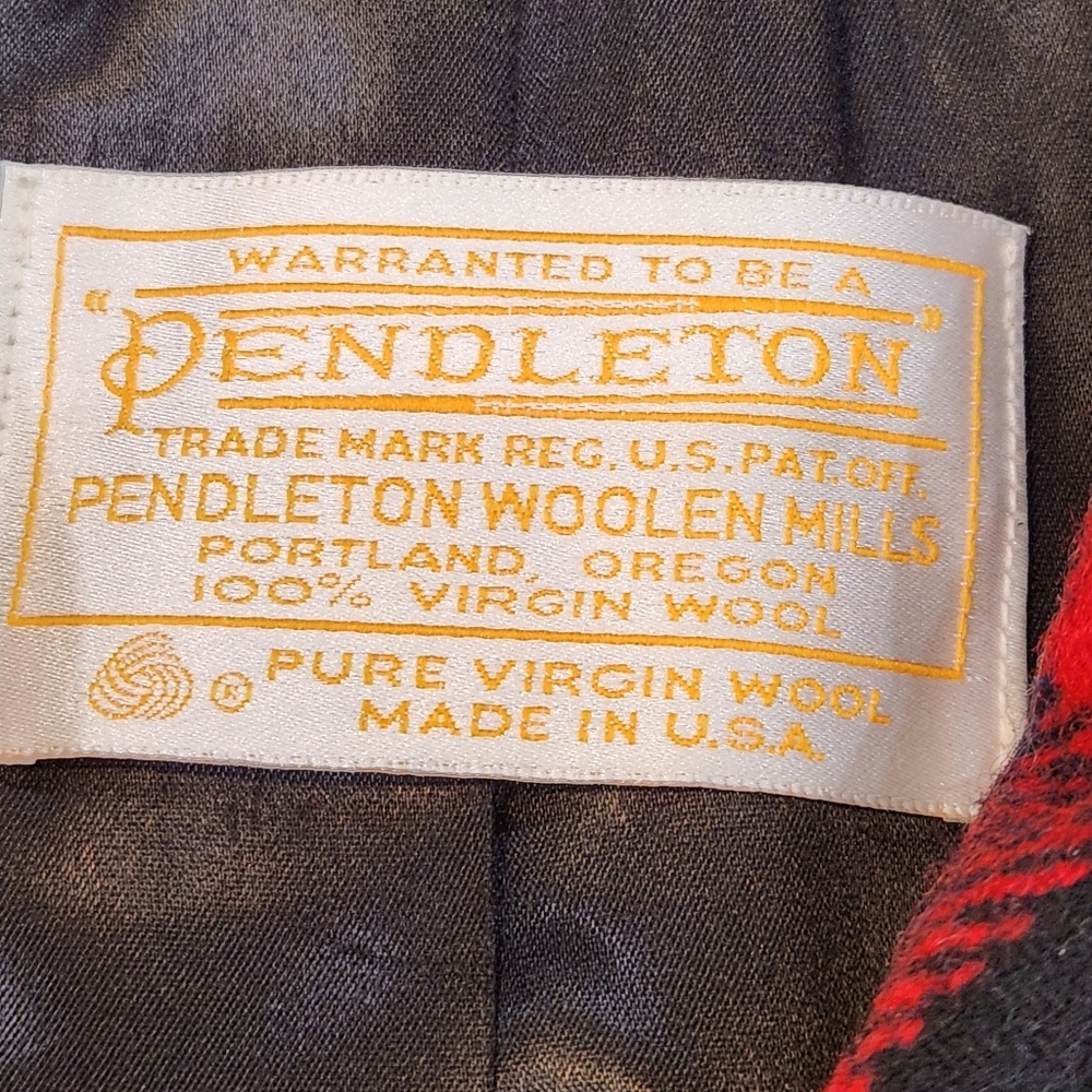 Vintage Pendleton Plaid Double Breasted Wool Blaz… - image 6